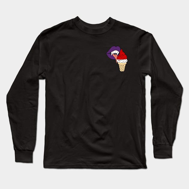 Vampire Ice Cream Long Sleeve T-Shirt by jiniandtonic